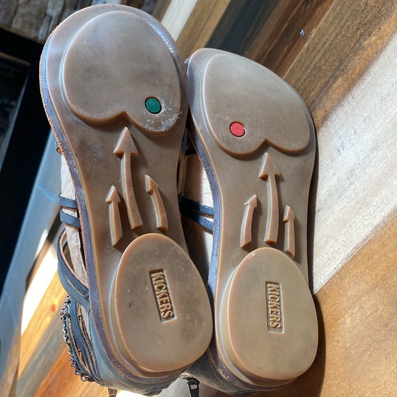 Gladiator Sandal “ Kickers Lilou”Women’s Size 37 Preowned (used a few times) - Picture 7 of 8